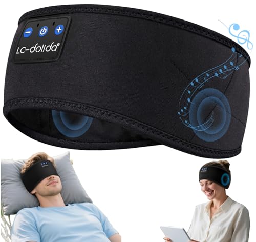 LC-dolida Schlafkopfhörer Bluetooth Sport-Kopfhörer Stirnband, Kabellos Schlafen Kopfhörer 15+ Stunden Lange Spielzeit Leichte Schlafstirnband mit HiFi-Stereo,Ergonomisch Tech Gadgets LC-dolida Schlafkopfhörer Bluetooth Sport-Kopfhörer Stirnband, Kabellos Schlafen Kopfhörer 15+ Stunden Lange Spielzeit Leichte Schlafstirnband mit HiFi-Stereo,Ergonomisch Tech Gadgets von LC-dolida
