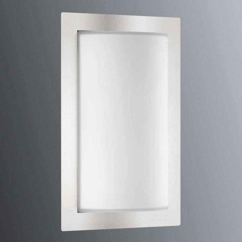 LED-Außenwandlampe Luis, Glas, Edelstahl von LCD