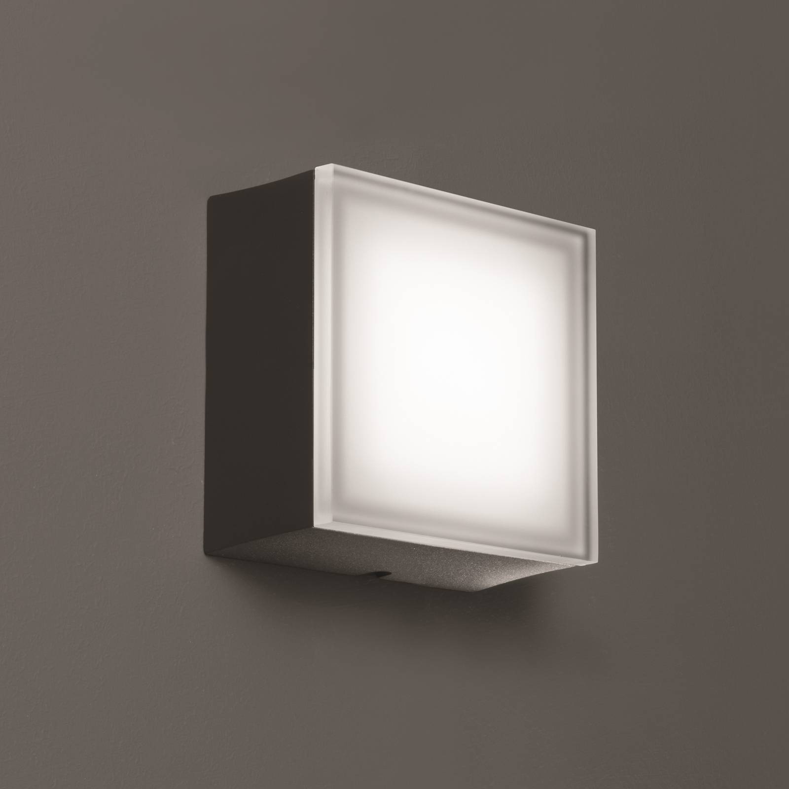 LED-Außenwandlampe 1425 graphit 12,5 x 12,5cm von LCD