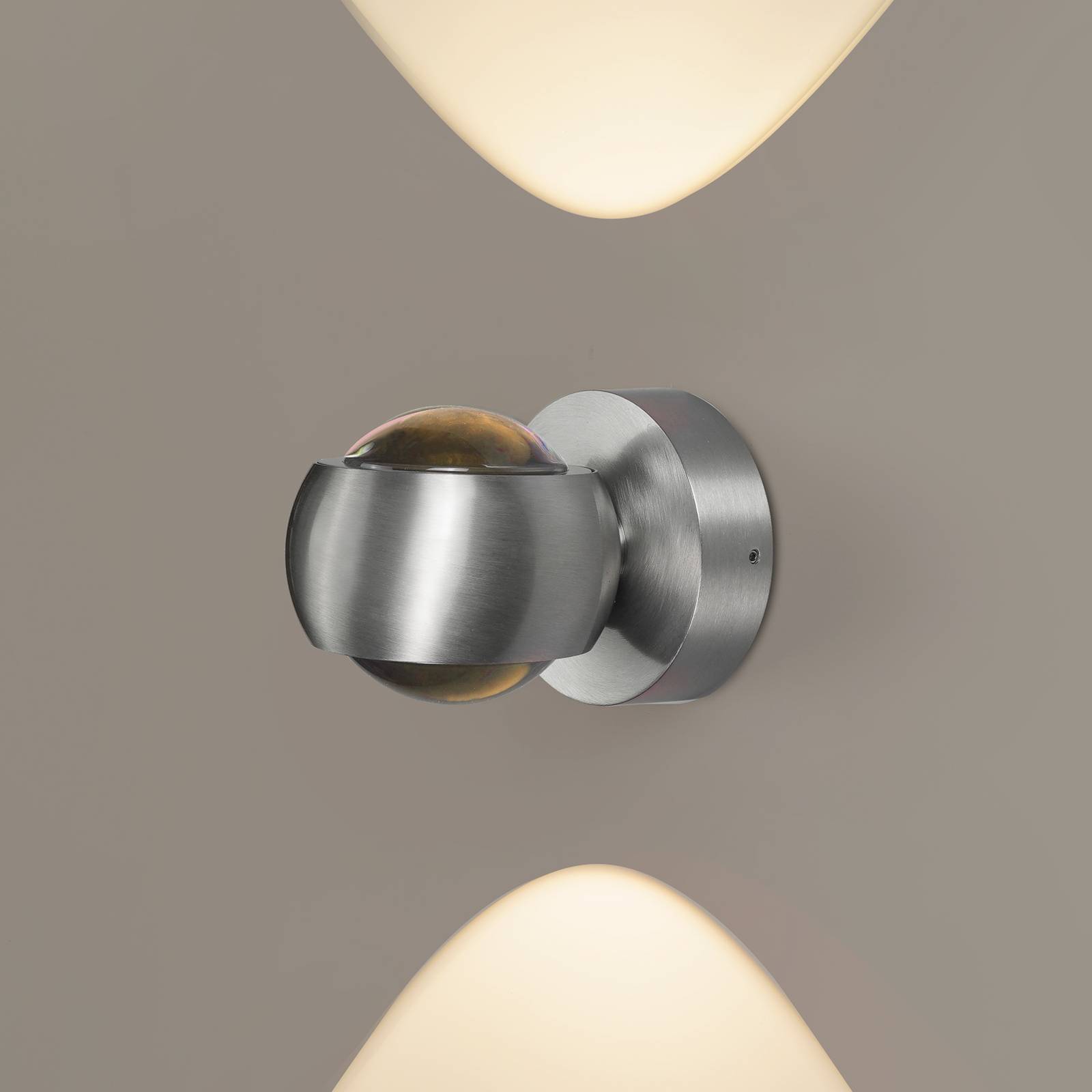 LED-Außenwandleuchte, aluminiumfarben, up&down, CCT, dimmbar LED-Außenwandleuchte, aluminiumfarben, up&down, CCT, dimmbar von LCD