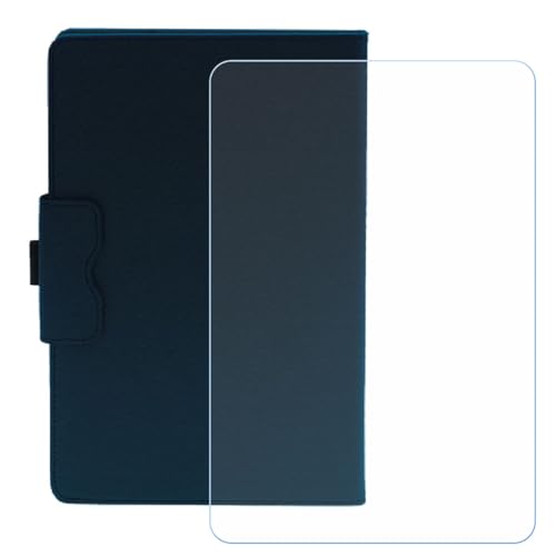 LCEHTOGYE 4 Stück Displayschutz für Doogee T30 Max (12,4") + Hülle, Handyhülle Schutzhülle Cover PU Case Handytasche - Gehärtetes Folie Schutzfolie XHY - Blau2 von LCEHTOGYE