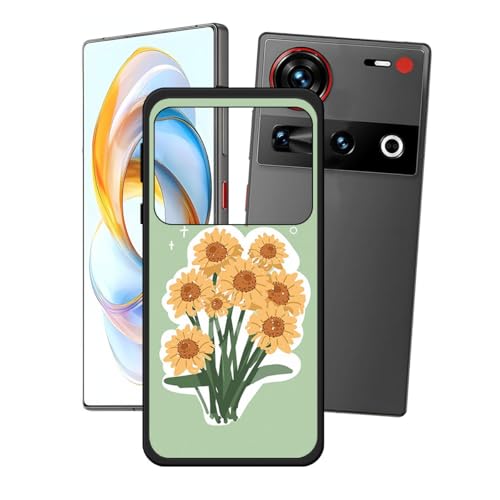 LCEHTOGYE Hülle für Nubia Z70 Ultra,Schwarz Schutzhülle Weich Silikon HandYhülle TPU Tasche Case Cover für Nubia Z70 Ultra (6,85")- LH90 von LCEHTOGYE
