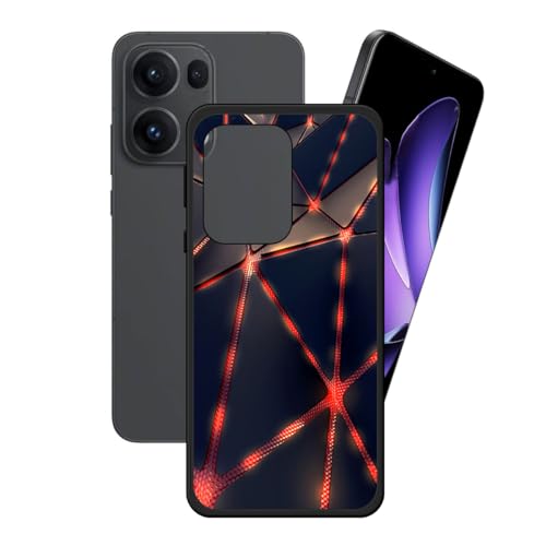 LCEHTOGYE Hülle für Oppo Reno13 Pro 5G,Schwarz Schutzhülle Weich Silikon HandYhülle TPU Tasche Case Cover für Oppo Reno13 Pro 5G (6,83")- LH6 von LCEHTOGYE