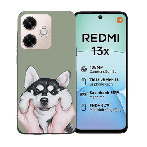 LCEHTOGYE Hülle für Redmi 13X 4G,Schutzhülle Weich Silikon Handyhülle Flexibel TPU Tasche Case Cover für Redmi 13X 4G (6,79") - LLM8 von LCEHTOGYE