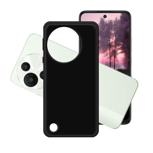LCEHTOGYE Hülle für TCL 60R 5G,Schwarz Schutzhülle Weich Silikon HandYhülle TPU Tasche Case Cover für TCL 60R 5G (6,67") von LCEHTOGYE