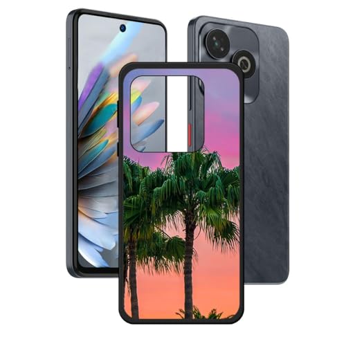 LCEHTOGYE Hülle für ZTE Blade V60 Smart,Schwarz Schutzhülle Weich Silikon HandYhülle TPU Tasche Case Cover für ZTE Blade V60 Smart (6,60")- LH29 von LCEHTOGYE