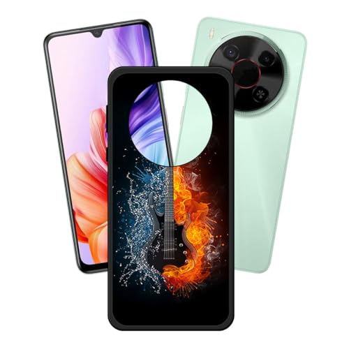 LCEHTOGYE Hülle für ZTE Blade V70 Max,Schwarz Schutzhülle Weich Silikon HandYhülle TPU Tasche Case Cover für ZTE Blade V70 Max (6,90")- LH99 von LCEHTOGYE