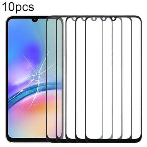 LCG SPAIRE Ersatzteile für Mobiltelefone Fr for Galaxy A05S SM-A057F 10pcs Frontbildschirm Auenglaslinse mit optisch klarem Klebstoff von LCG SPAIRE
