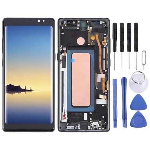 LCG SPAIRE Ersatzteile für Mobiltelefone Fr for Galaxy Note 8 SM-N950 TFT-Material LCD-Bildschirm Digitalisierer Vollstndiger Baugruppe mit Rahmen (schwarz) von LCG SPAIRE