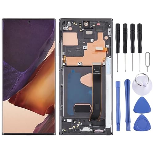 LCG SPAIRE Ersatzteile für Mobiltelefone Für for Galaxy Note20 Ultra 5G SM-N986B 6,67-Zoll-OLED-LCD-Bildschirm-Digitalisierer Vollmontage mit Rahmen (schwarz) von LCG SPAIRE