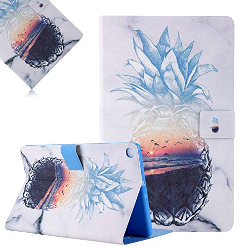 Hülle für Samsung Galaxy Tab A8 10,5 Zoll 2021 (SM-X200 / X205), LCHDA Gemalt PU Ledertasche Ultra Dünn Leicht Smart Cover Folio Klapp Ständer Magnetisch Schutzhülle mit Auto Schlaf/Wachen - Ananas von LCHDA