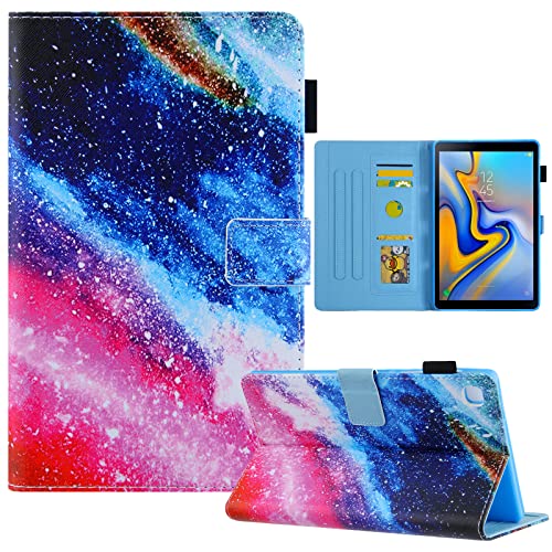 Hülle für Samsung Galaxy Tab A9 Plus 11" 2023 X210/X216B/X218U,LCHDA Gemalt PU Ledertasche Dünn Leicht Smart Cover Folio Klapp Ständer Magnetisch Schutzhülle mit Auto Schlaf/Wachen - Bunte Galaxie von LCHDA