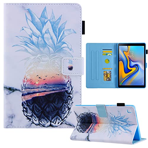 Hülle für Samsung Galaxy Tab A9 Plus 11" 2023 X210/X216B/X218U,LCHDA Gemalt PU Ledertasche Ultra Dünn Leicht Smart Cover Folio Klapp Ständer Magnetisch Schutzhülle mit Auto Schlaf/Wachen - Ananas von LCHDA