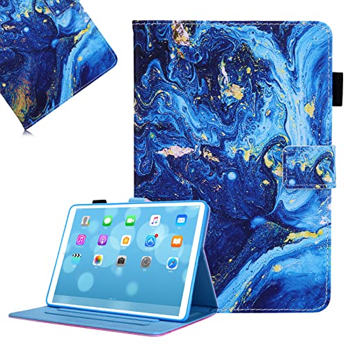 Hülle für iPad Mini 6. Generation 2021 (8,3 Zoll), LCHDA Gemalt PU Leder Tasche Smart Cover Magnetisch Folio Ständer Klapp Schutzhülle mit Auto Schlaf/Wachen Funktion - Blau Galaxis von LCHDA