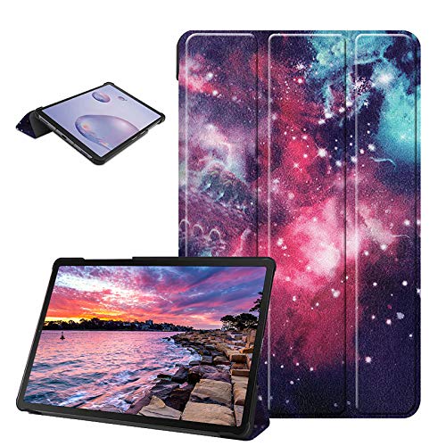 LCHDA Hülle für iPad Air 4. Generation 10,9 Zoll 2020, Schön PU Ledertasche Smart Ultra Dünn Leicht Ständer Klapp Magnetisch Schutzhülle mit Auto Schlaf/Wachen - Sternenhimmel von LCHDA