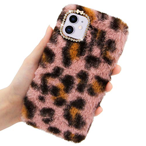 LCHDA Plüsch Hülle für iPhone 11 6,1 Zoll Niedlich Flauschige Künstlich Kaninchen Haar Süße Winter Warm Weich Hase Pelz Handytasche Stoßfest TPU Silikon Schutzhülle für iPhone 11 - Leopard Rosa LCHDA Plüsch Hülle für iPhone 11 6,1 Zoll Niedlich Flauschige Künstlich Kaninchen Haar Süße Winter Warm Weich Hase Pelz Handytasche Stoßfest TPU Silikon Schutzhülle für iPhone 11 - Leopard Rosa von LCHDA