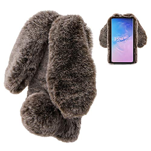 LCHDA Plüsch Hülle verträglich mit iPhone 15 Pro Max 6.7" Flauschige Hasen Fell Kaninchen Pelz Niedlich Hasenohren Mädchen Süße Handytasche Stoßfest Schützend TPU Silikonhülle - Braun LCHDA Plüsch Hülle verträglich mit iPhone 15 Pro Max 6.7" Flauschige Hasen Fell Kaninchen Pelz Niedlich Hasenohren Mädchen Süße Handytasche Stoßfest Schützend TPU Silikonhülle - Braun von LCHDA