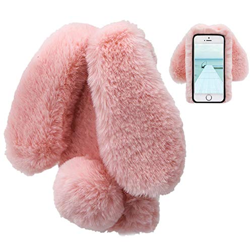 LCHDA Plüsch Hülle für iPhone 7 Plus/8 Plus Künstlicher Haar Flauschige Kaninchen Handyhülle Mädchen Süße Hasen Ohren Fell Niedlich Handytasche Stoßfest Schützend TPU Silikonhülle - Rosa LCHDA Plüsch Hülle für iPhone 7 Plus/8 Plus Künstlicher Haar Flauschige Kaninchen Handyhülle Mädchen Süße Hasen Ohren Fell Niedlich Handytasche Stoßfest Schützend TPU Silikonhülle - Rosa von LCHDA