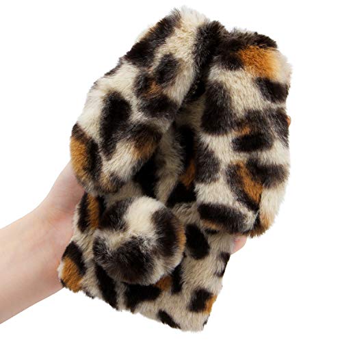 LCHDA für Plüsch Hülle iPhone 11 Pro Max 6.5" Flauschige Hasen Fell Hülle Handyhülle Süße Weich Kaninchen Pelz Niedlich Hasenohren Handytasche Schützend Stoßfest Silikonhülle-Leopard Beige LCHDA für Plüsch Hülle iPhone 11 Pro Max 6.5" Flauschige Hasen Fell Hülle Handyhülle Süße Weich Kaninchen Pelz Niedlich Hasenohren Handytasche Schützend Stoßfest Silikonhülle-Leopard Beige von LCHDA