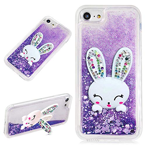 LCHDA für iPhone XR Glitzer Flüssig Hülle Lila Mit Hasen Ohren handyhüllen Flüssigkeit Wasserfall Farbverlauf Sternen Süß 3D Karikatur Hase Stand Transparent Silikon Bumper Schutzhülle LCHDA für iPhone XR Glitzer Flüssig Hülle Lila Mit Hasen Ohren handyhüllen Flüssigkeit Wasserfall Farbverlauf Sternen Süß 3D Karikatur Hase Stand Transparent Silikon Bumper Schutzhülle von LCHDA