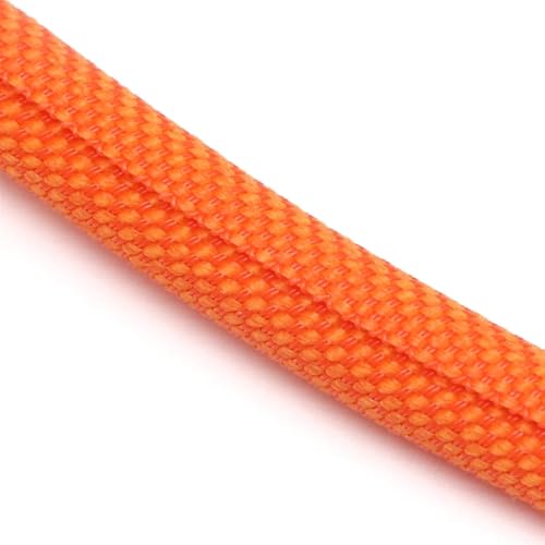 LCKKJHG Kabelmantel 1/2/5 m, geflochten, dehnbar, selbstschließend, Kabeltrommel, isoliert, selbstschließend, Kabel-Organizer (Orange, 38 mm _1 Meter) von LCKKJHG
