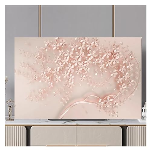 LCKKJHG Monitor-Abdeckung, Staubschutz, Stoff, 32-75 Zoll, niedlicher Monitorschutz, schützt den Bildschirm (113 x 70 cm) von LCKKJHG