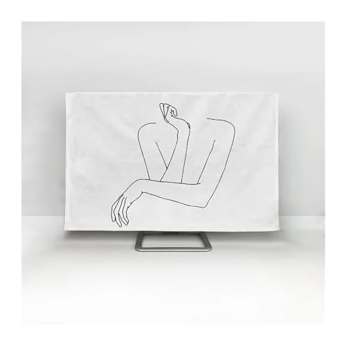 LCKKJHG Monitorabdeckung, Display-Staubschutz, TV-Staubschutztuch, 81,3 - 190,5 cm, einfach und modern (11,9 cm) von LCKKJHG