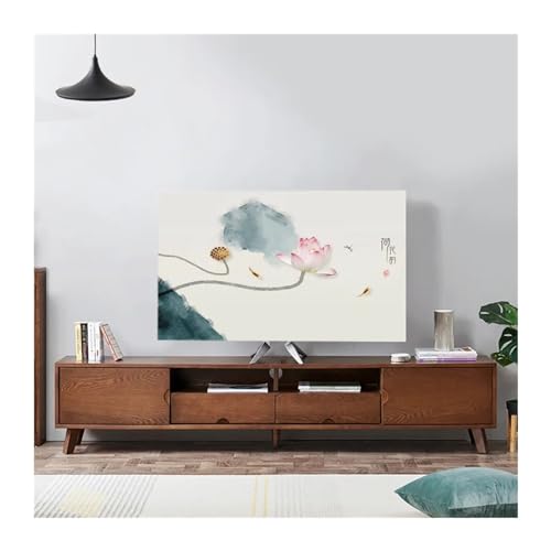 LCKKJHG Monitorabdeckung, Querformat, elastisch, TV-Staubschutz, Stoff, 81,3 - 190,5 cm, einfacher und moderner chinesischer Stil (18,6–94 cm) von LCKKJHG
