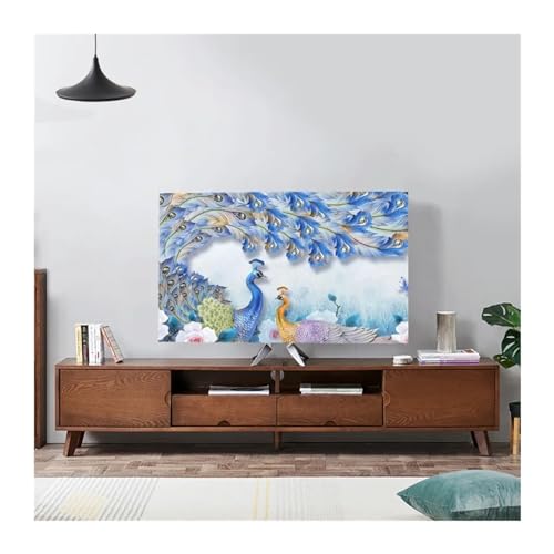 LCKKJHG Monitorabdeckung, Querformat, elastisch, TV-Staubschutz, Stoff, 81,3 - 190,5 cm, einfacher und moderner chinesischer Stil (21,1–94 cm) von LCKKJHG