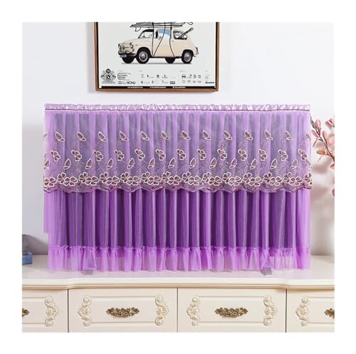 LCKKJHG Monitorabdeckung, TV-Abdeckung, Spitze, zum Aufhängen, vertikal, Staub, flache gebogene Oberfläche, Monitorschutz, moderne Wohnzimmer-Dekoration (4,102 x 63 cm) von LCKKJHG