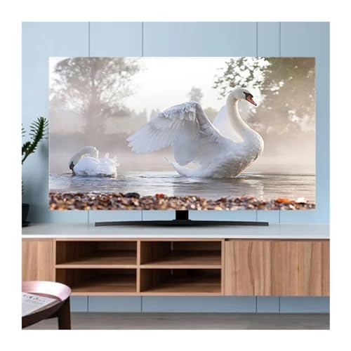 LCKKJHG Monitorabdeckung, TV-Abdeckung, Staubschutz, Stoff, 81,3 - 178,8 cm, hochwertig, für den Haushalt, zum Aufhängen, Schreibtisch, gebogen, universell (170 x 100 cm) von LCKKJHG