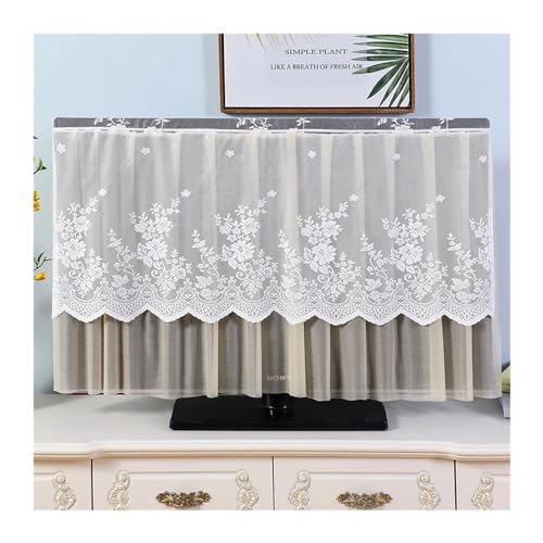 LCKKJHG Monitorabdeckung, TV-Haube, Staubschutz, Spitze, TV-Hülle, nicht für 139 cm (55 Zoll) 65 cm (3,3 Zoll) von LCKKJHG