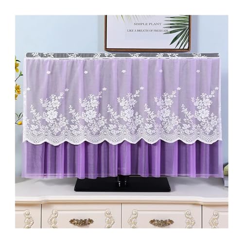 LCKKJHG Monitorabdeckung, TV-Haube, Staubschutz, Spitze, TV-Hülle, nicht für 139 cm (55 Zoll) 65 cm (4,4 Zoll) von LCKKJHG