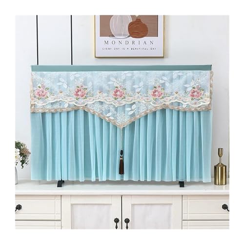 LCKKJHG Monitorabdeckung, TV-Haube, staubdichte Abdeckung, Handtuch, Haushalt, zum Aufhängen, TV-Universal-Abdeckung, Staubschutz für abnehmbare TV-Abdeckung, Grün, 81,3 cm (32 Zoll) von LCKKJHG