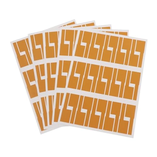 LCKKJHG Selbstklebende Kabeletiketten für Netzwerkkabel, A4, selbstklebend, wasserdicht, bunt, für Elektrokabel, Kabel-Identifikation (Brown-5sheet) von LCKKJHG