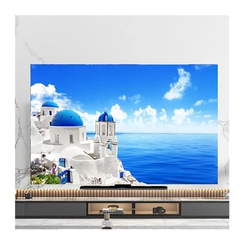 Monitorabdeckung, TV-Abdeckung, Staubschutz, Handtuch, 109,9 cm, 139,7 cm, 127,7 cm, 165 cm, zum Aufhängen, LCD-Abdeckung, verschiedene Größen, universelle Dekoration (8,4 cm (3,3 Zoll) (77 x 48 m) von LCKKJHG