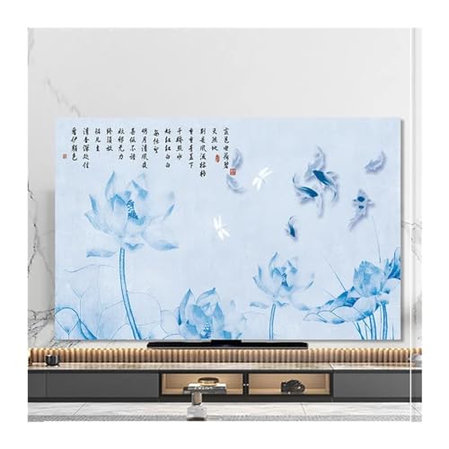 Monitorabdeckung, TV-Abdeckung, Staubschutz, Handtuch, 116 x 67 cm, zum Aufhängen, LCD-Abdeckung, verschiedene Größen, universelle Dekoration (10,5-50 Zoll) von LCKKJHG