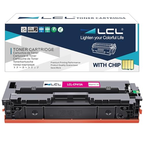 LCL 410A CF413A CF423A 2.3K (1Stück 1Magenta) Toner Kompatibel für HP Color Laserjet Pro MFP M477fnw MFP M477fdn MFP M477fdnw MFP M452dn MFP M452dw MFP M452nw MFP M377dw von LCL