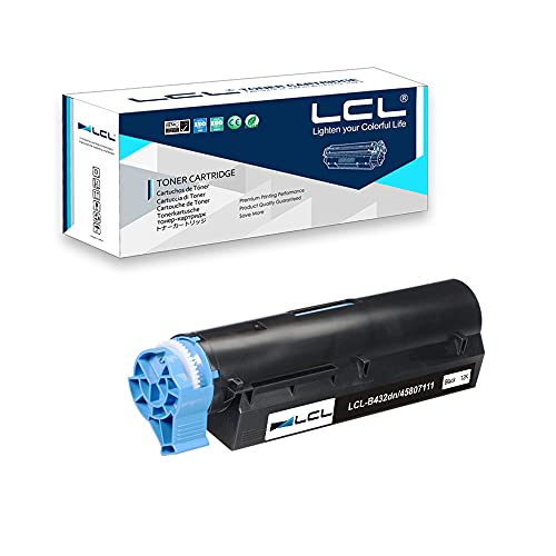 LCL B432dn B512DN MB492 45807111 12000 Seiten (1-Stück Schwarz) Toner Kompatibel für Oki B432dn B512dn B512 MB492dn MB562dnw von LCL