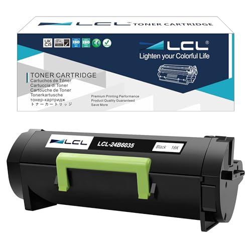 LCL Kompatibel Toner 24B6035 16000 Seiten (1-Pack，Schwarz) Kompatibel für Lexmark M1145 / XM1145 von LCL