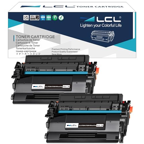 LCL Kompatibel Toner 58X 59X CF258X CF259A CF259 OhneChip (2Schwarz) Ersatz für HP Laserjet Pro M404 M404dw M404dn M404n HP Laserjet Pro M428 M428dw M428fdw M428fdn Pro M304 M428M Enterprise M406 von LCL