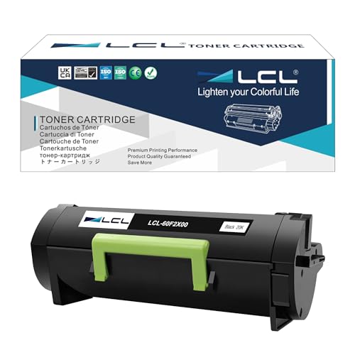 LCL Kompatibel Toner 60F2X00 601X 60F0XA0 600XA 60F2X0E 602XE 20000Seiten (1Schwarz) Ersatz für Lexmark MX510de/MX511dte/MX511dhe/MX511de Lexmark MX610dw/MX611de/MX611dhe/MX611dte von LCL