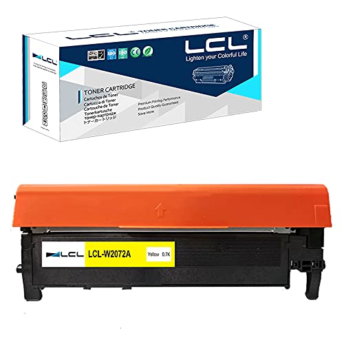 LCL Kompatibel Toner Mit Chip 117A W2072A Ersatz für HP Color Laser MFP 150w 179fnw 178nw 150 150nw 150a MFP 178nwg 179fwg MFP 178nw 179fnw 150a 150nw Laser Printer (Gelb) von LCL
