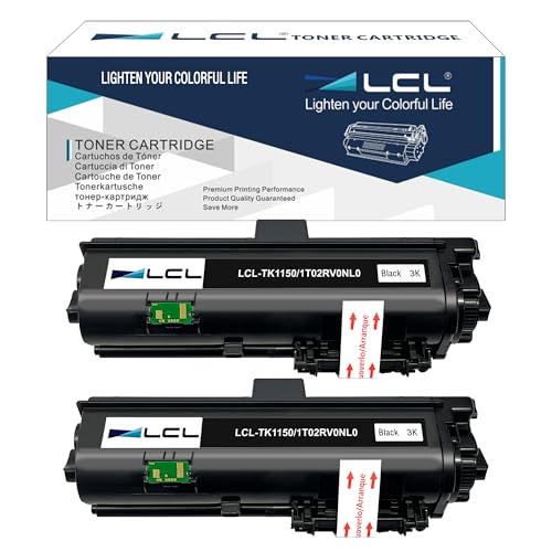 LCL TK-1150 Schwarz Tonerkartusche kompatibel für Kyocera TK-1150 TK1150 kompatibel für Kyocera ECOSYS M2135 M2135dn P2235 P2235dw P2235dn M2635dw M2635dn M2735dn Toner Drucker (2er-Pack) von LCL