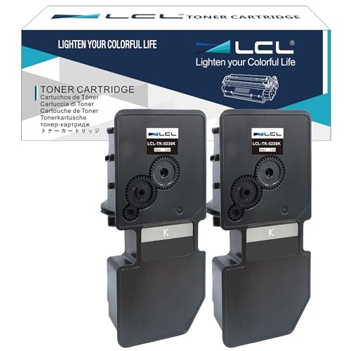 LCL TK-5230 TK5230 Schwarz Tonerkartusche kompatibel für Kyocera TK-5230 TK-5230K TK5230K kompatibel für Kyocera Ecosys P5021 P5021cdn P5021cdw M5521 M5521cdn M5521cdw Toner Drucker (2er-Pack) von LCL