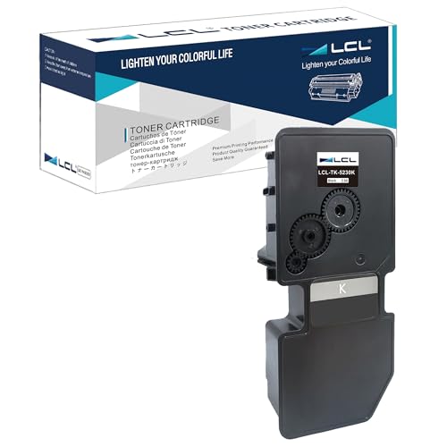 LCL TK-5230 TK5230 Schwarz Tonerkartusche kompatibel für TK-5220 TK-5230 TK-5220C TK-5230C kompatibel für Kyocera Ecosys P5021 P5021cdn P5021cdw M5521 M5521cdn M5521cdw Toner Drucker (1er-Pack) von LCL