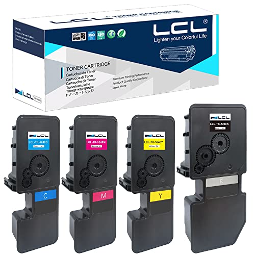 LCL TK-5240 TK5240 Tonerkartusche kompatibel für Kyocera TK-5240 TK-5240K TK-5240C TK-5240M TK-5240Y kompatibel für Kyocera ECOSYS M5526 M5526cdw M5526cdn P5026 P5026cdn P5026cdw Toner Drucker (4Pack) von LCL