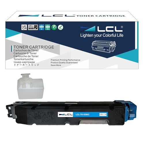 LCL TK-5280 Cyan Tonerkartusche Kompatibel für Kyocera TK5280 TK-5280 TK-5280C Kompatibel für Kyocera Ecosys P6235 P6235cdn M6235cidn M6635cidn Toner Drucker (1-Pack) von LCL