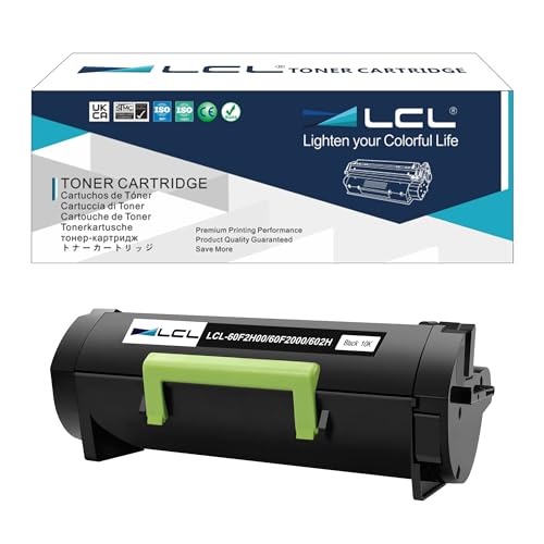 LCL kompatibel Toner 60F2H0E 60F200E 602HE 602E 60F2H00 60F2000 60F200E 602H 602 602E 10000Seiten kompatibel für Lexmark MX310 MX310dn MX410 MX410de MX510 MX510de MX511 MX511dte MX511dhe MX511de von LCL
