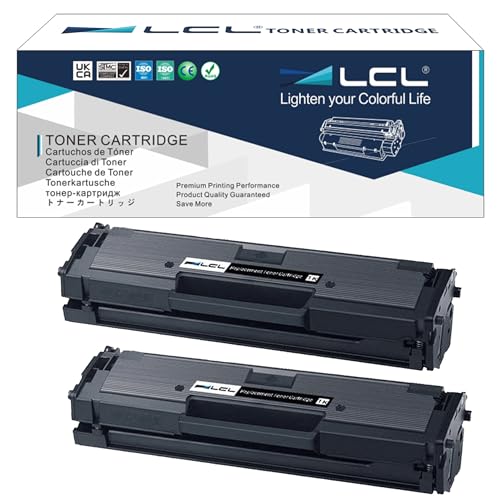 LCL D111S Schwarz Toner Kompatibel für Samsung MLT-D111S D111L D111S für Samsung Xpress M2026 M2026W M2070 M2070W M2020W M2022W M2022 M2020 M2070FW M2078W (2-Pack) von LCL